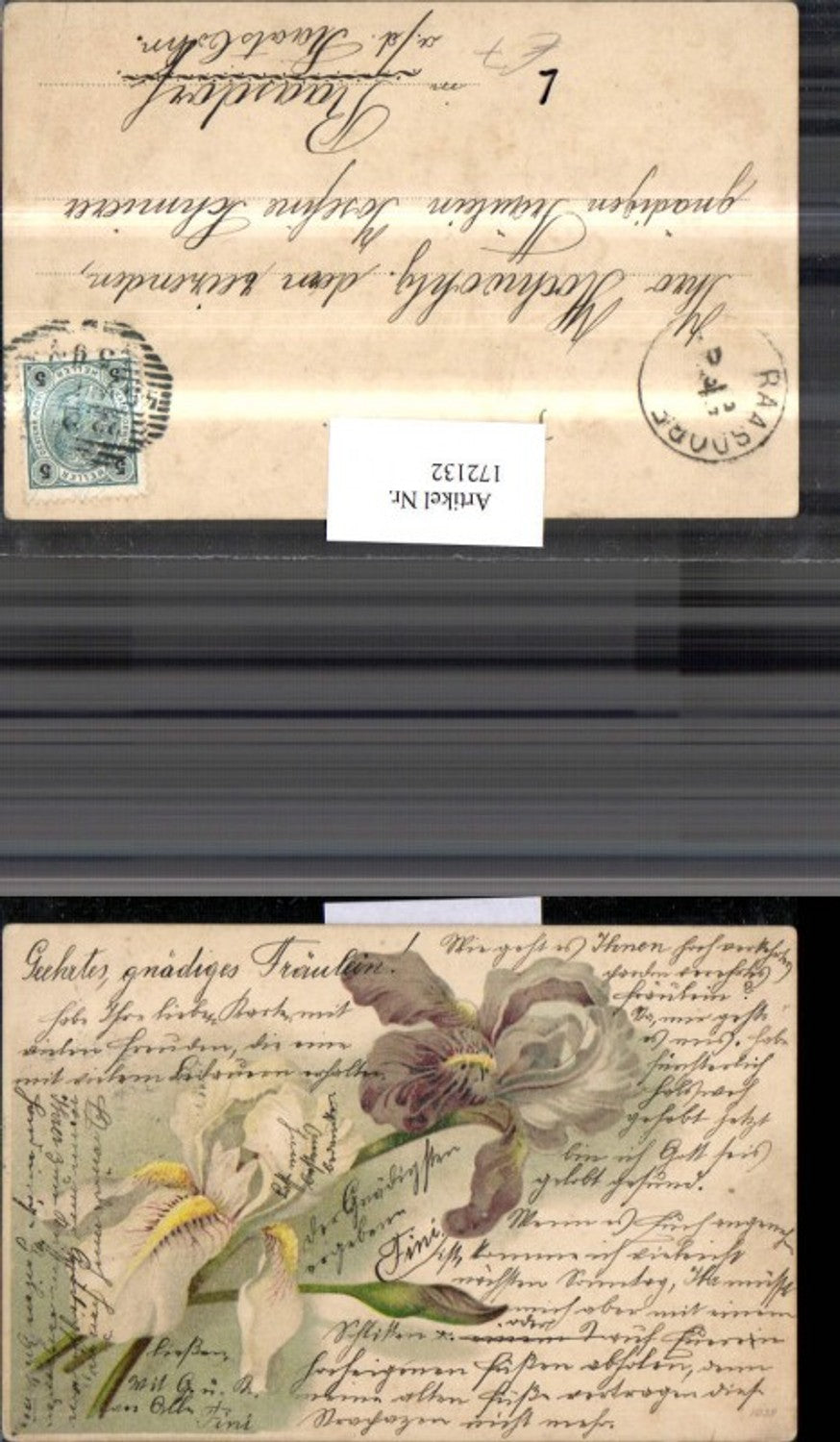 172132,Künstler Ak Litho Blumen