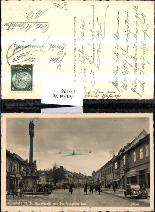 173126,Eisenstadt Hauptplatz m. Dreifaltigkeitssäule