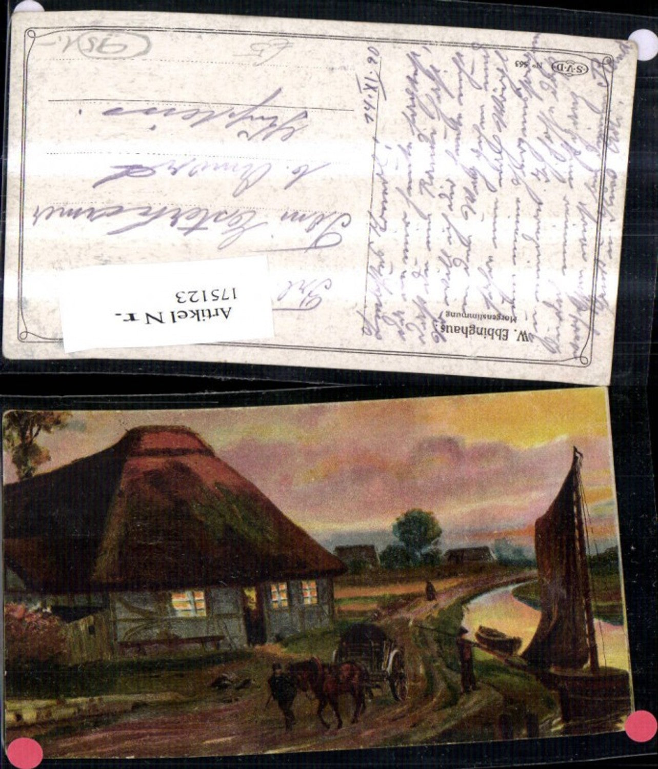 175123,Künstler Ak W. Ebbinghaus Morgenstimmung