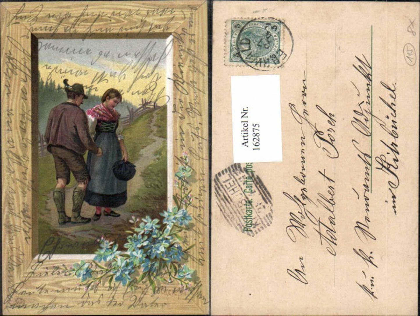 162875, Artist AK E. Döcker jun. Ser 41 Grüass Gott Pfüat Gott