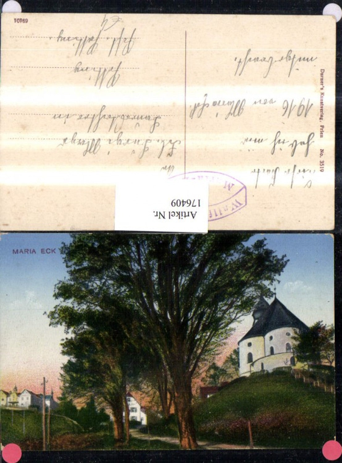 176409,Maria Eck Ortsansicht Kirche