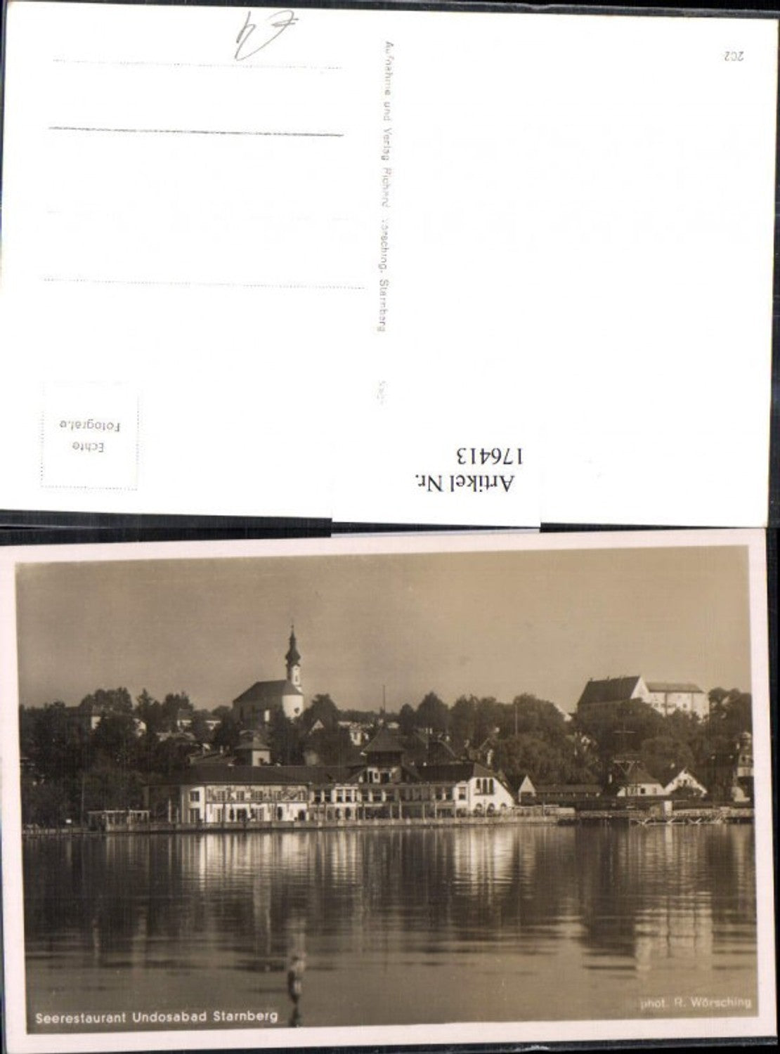 176413,Seerestaurant Undosabad Starnberg Ortsansicht