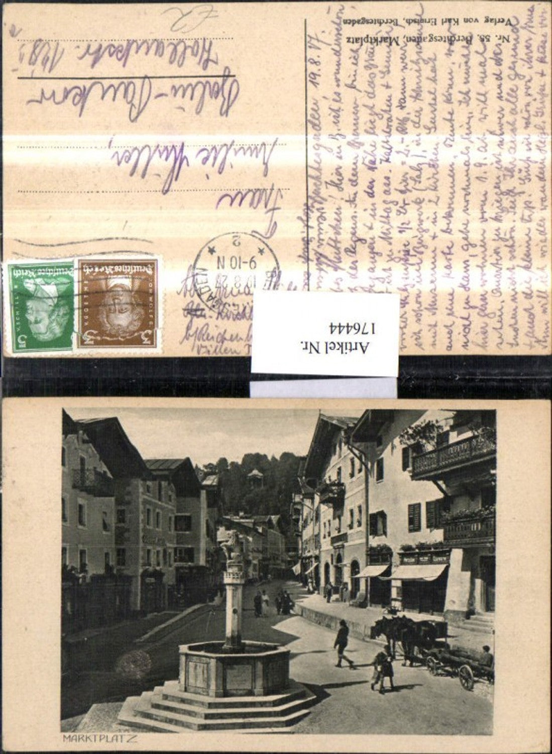 176444,Berchtesgaden Marktplatz Ortsansicht