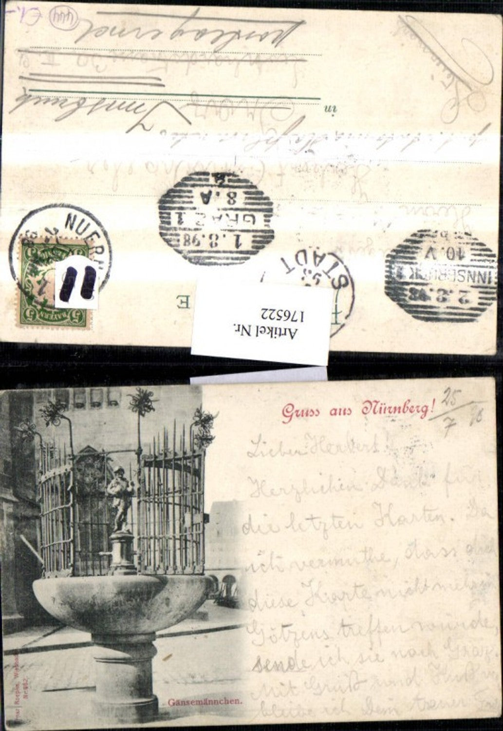 176522,Gruß aus Nürnberg Gänsenmännchen