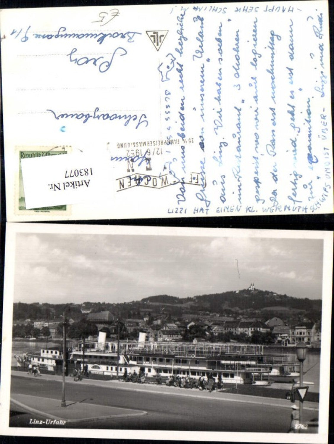 183077, Linz Urfahr steamship