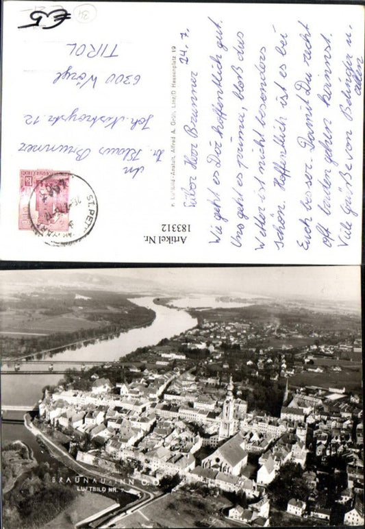 183312, Braunau am Inn, total aerial view