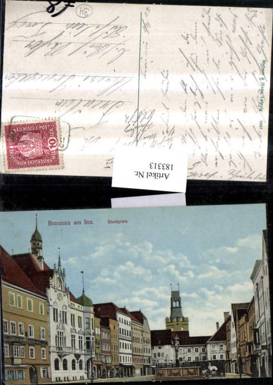 183313, Braunau am Inn, town square, town view