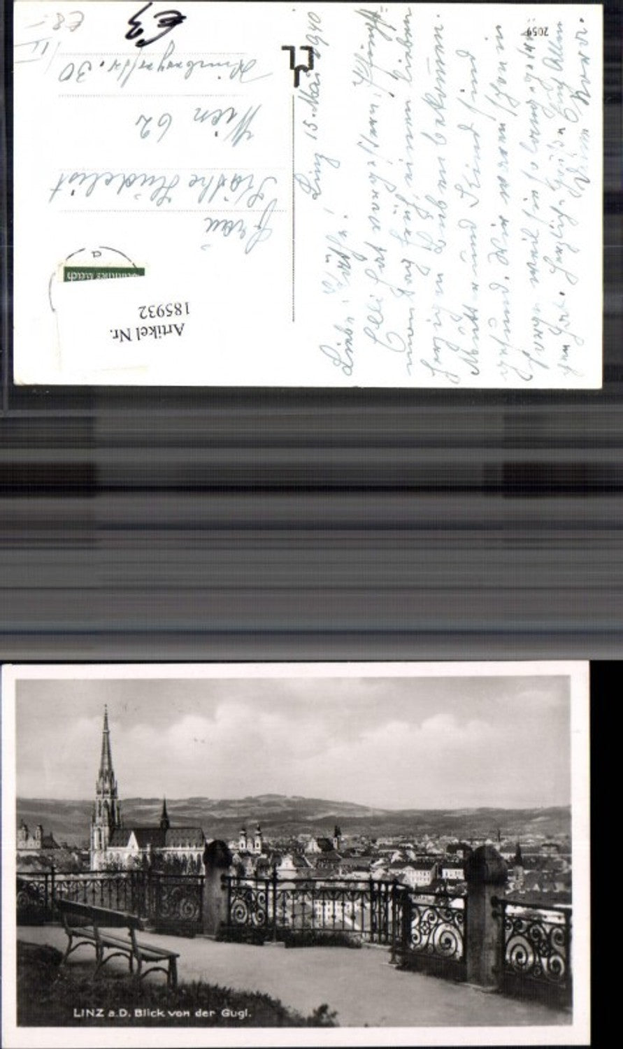185932,Linz ad Donau Blick vd Gugl