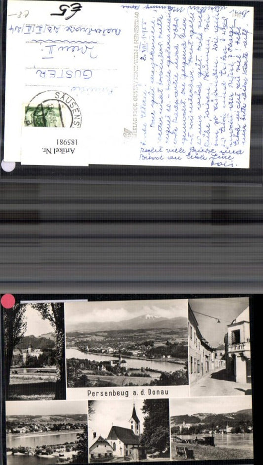 185981, Persenbeug on the Danube Multi-image postcard