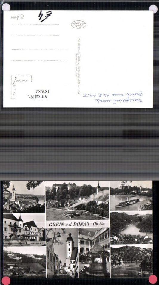 185982, Grein ad Donau Mehrbild Ak