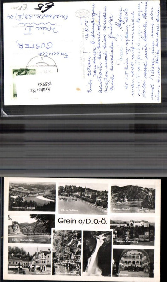 185983, Grein ad Donau Mehrbild Ak