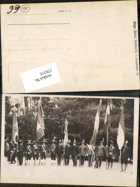 178375, PhotoAK Innsbruck Flags Traditional Costumes Berg Isel