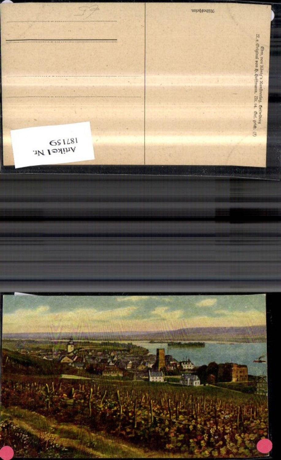 187159, Artist Heinrich Hoffmann Rüdesheim