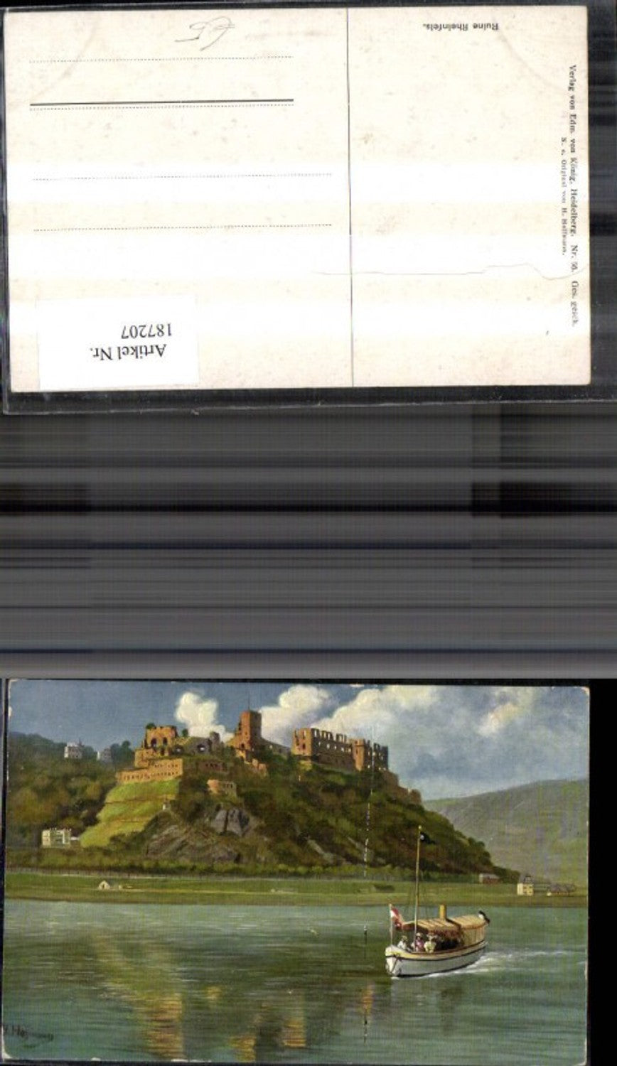 187207, Artist Heinrich Hoffmann, Rheinfels Castle Ruins