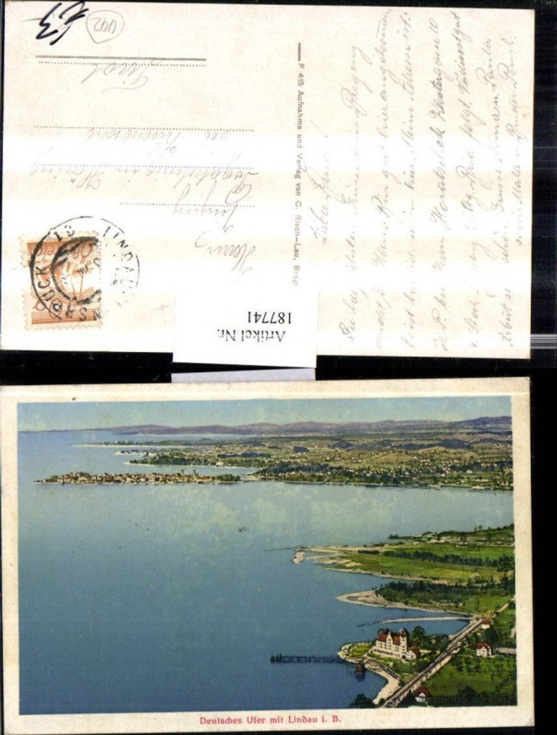 187741,Deutsche Ufer m. Lindau i. B. Totale