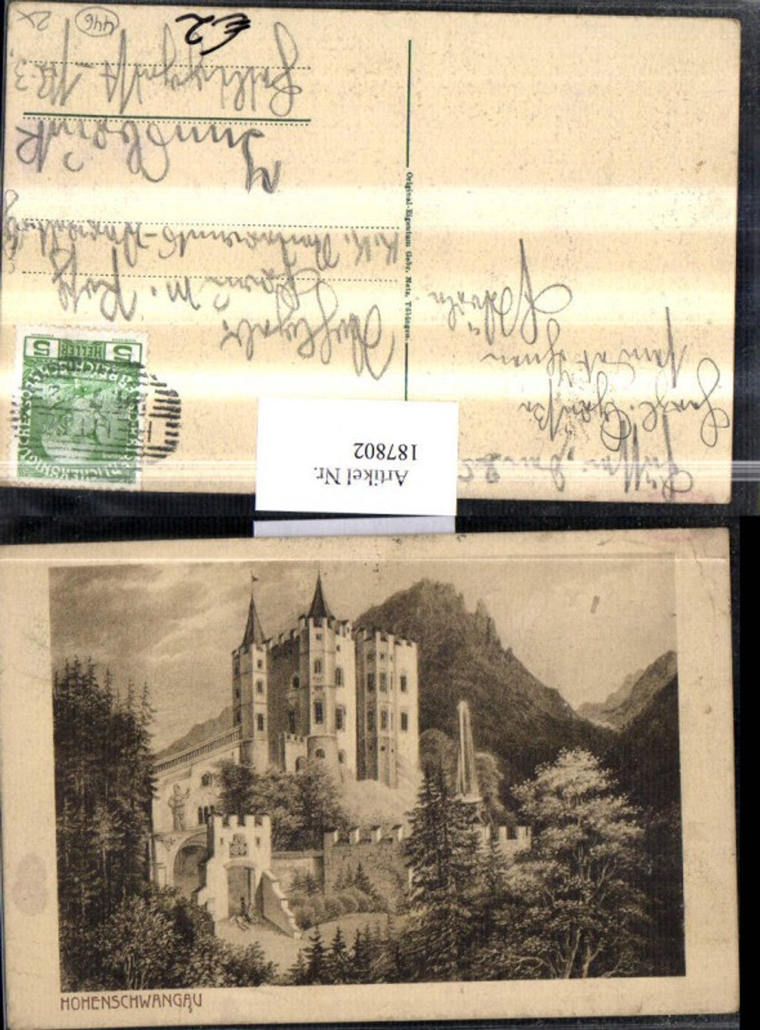 187802,Hohenschwangau Schloss b. Schwangau b. Füssen