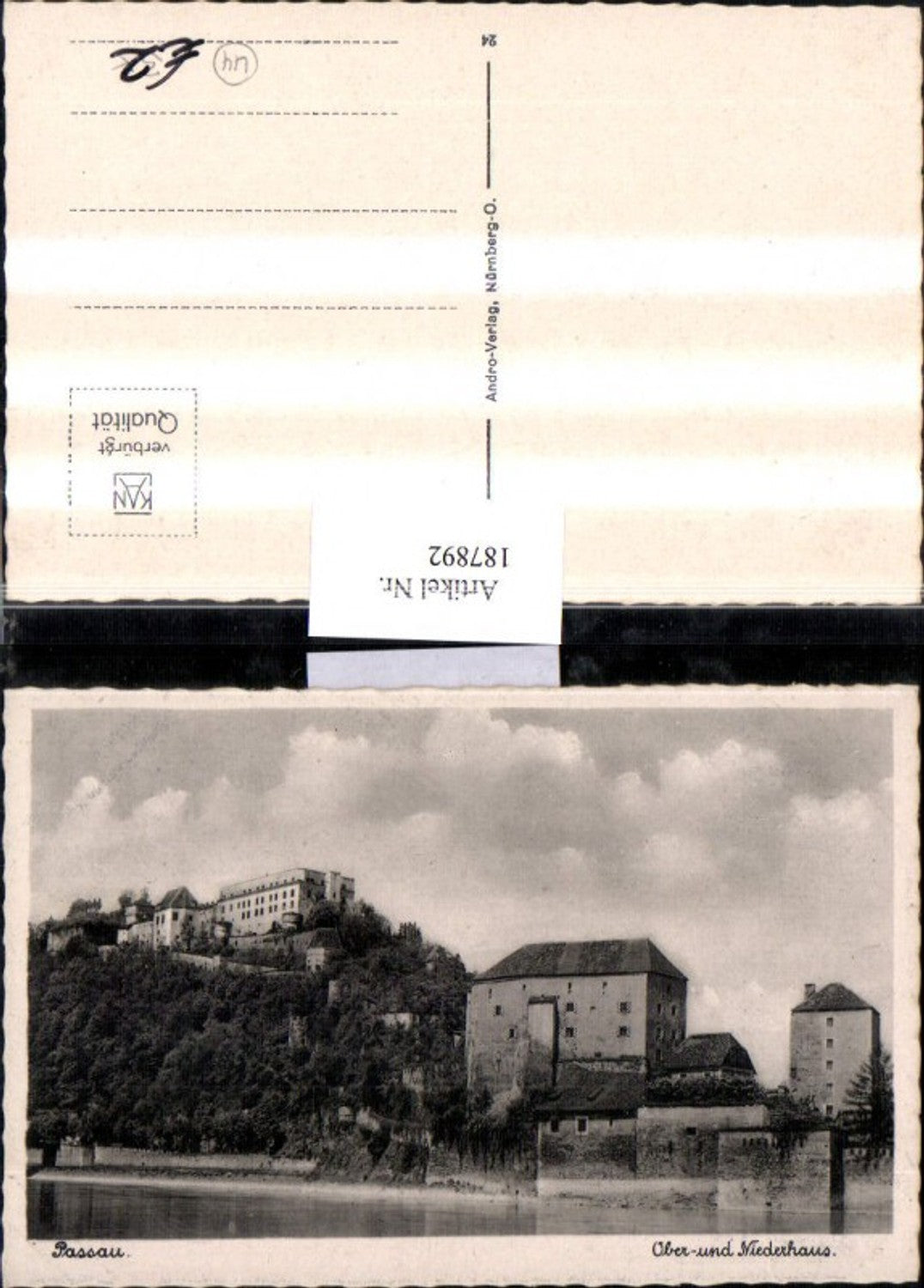 187892,Passau Ober u. Niederhaus