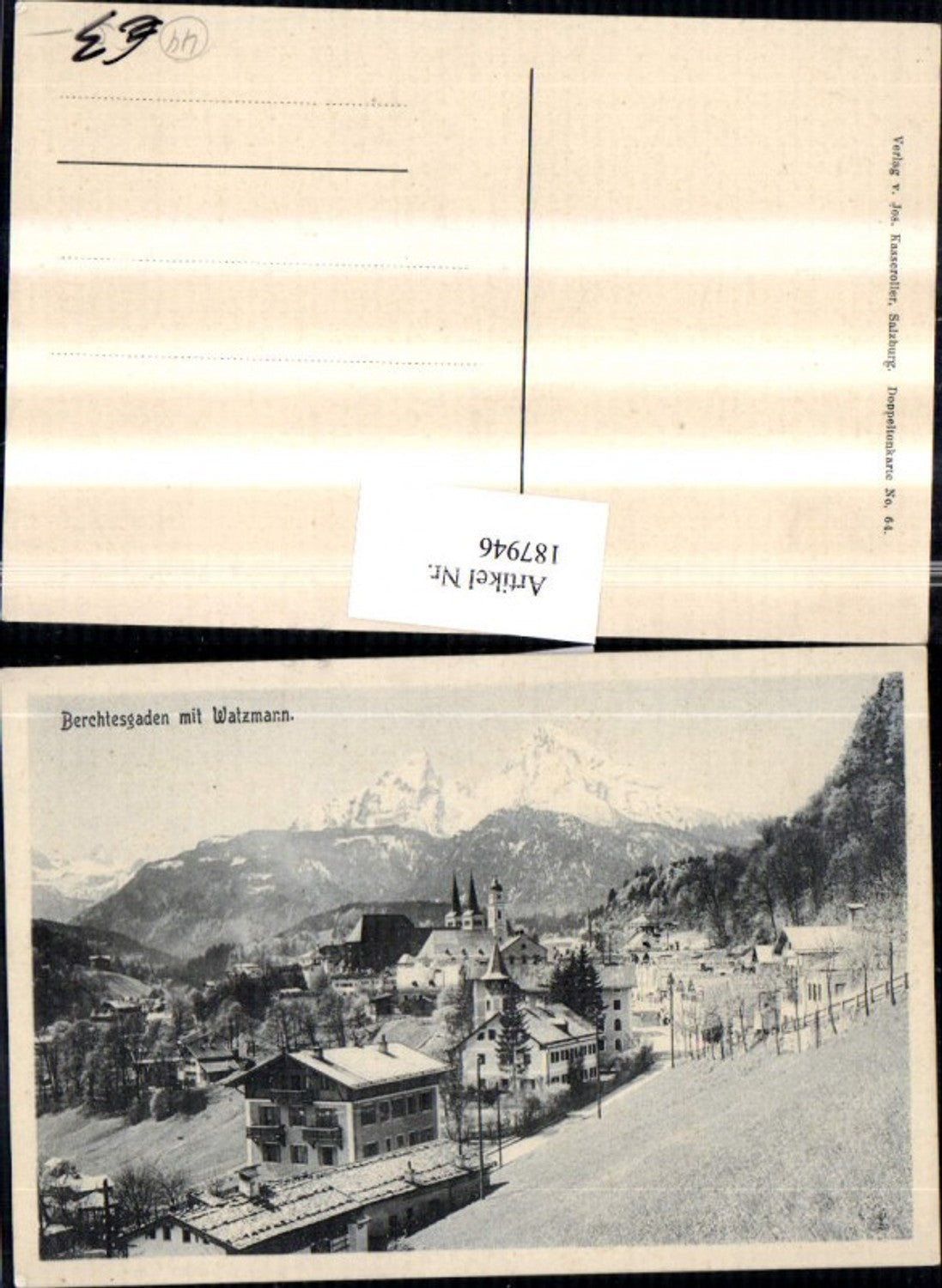 187946,Berchtesgaden Totale m. Watzmann