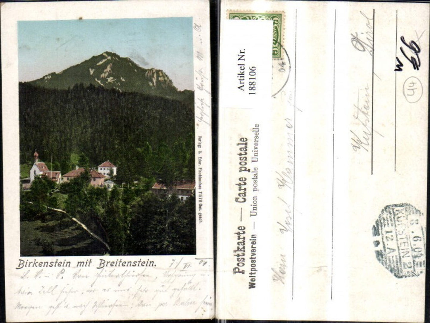 188106,Birkenstein m. Breitenstein Fischbachau