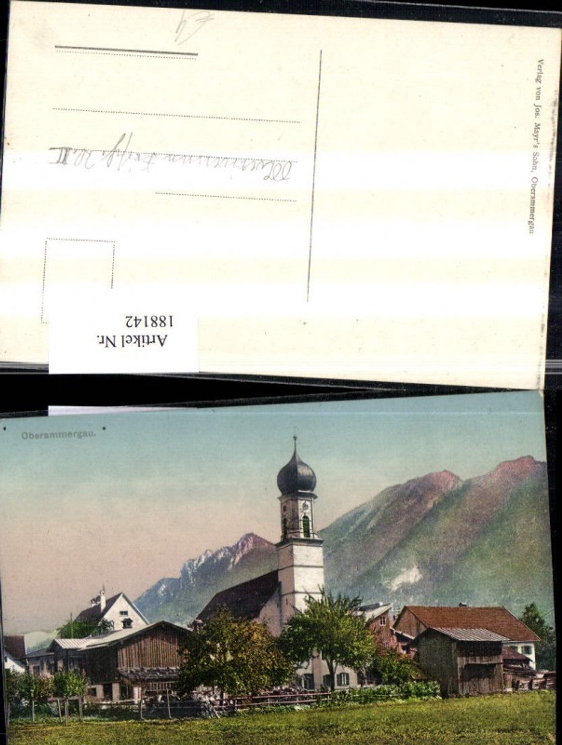 188142,Oberammergau Ansicht m. Kirche
