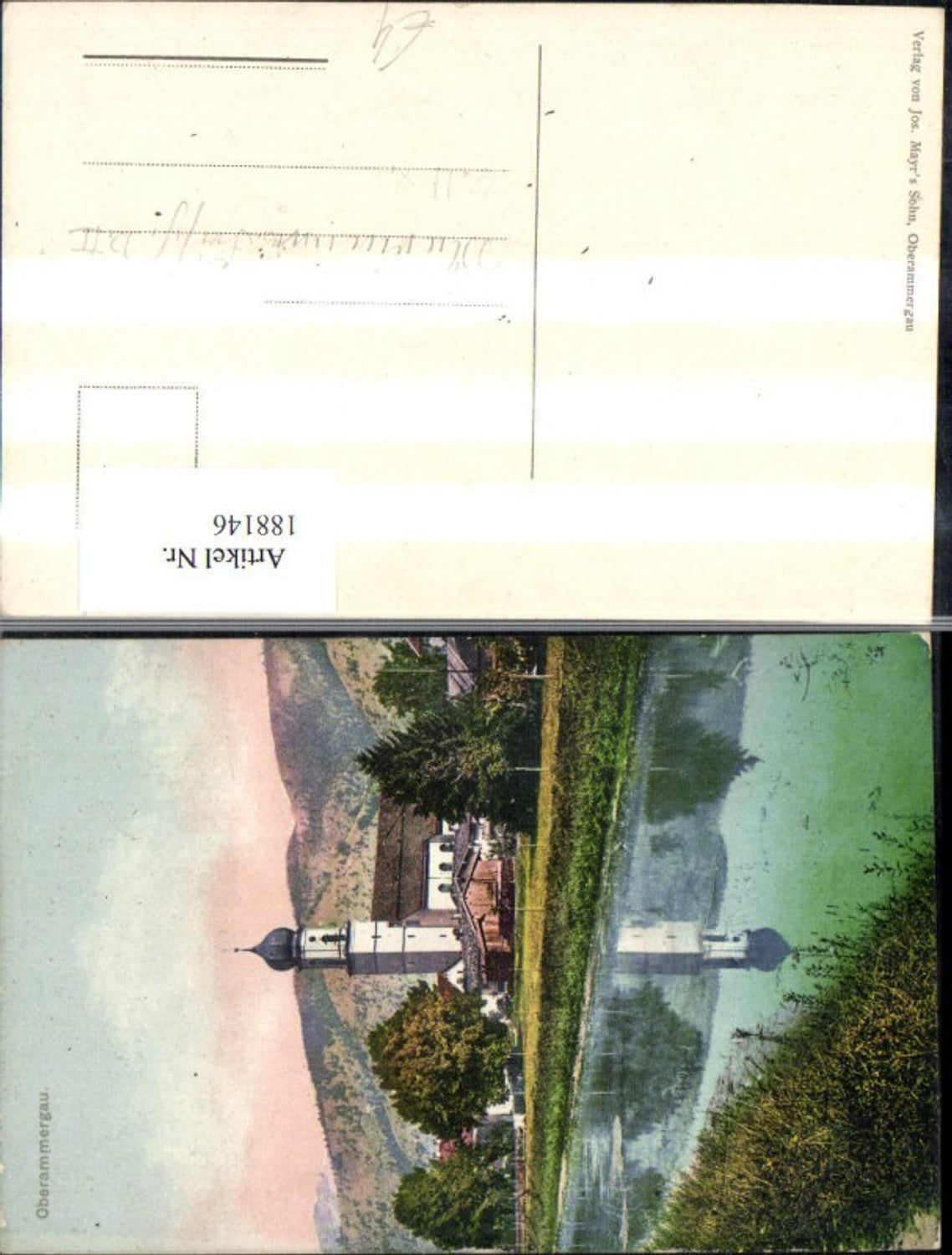 188146,Oberammergau Ansicht m. Kirche