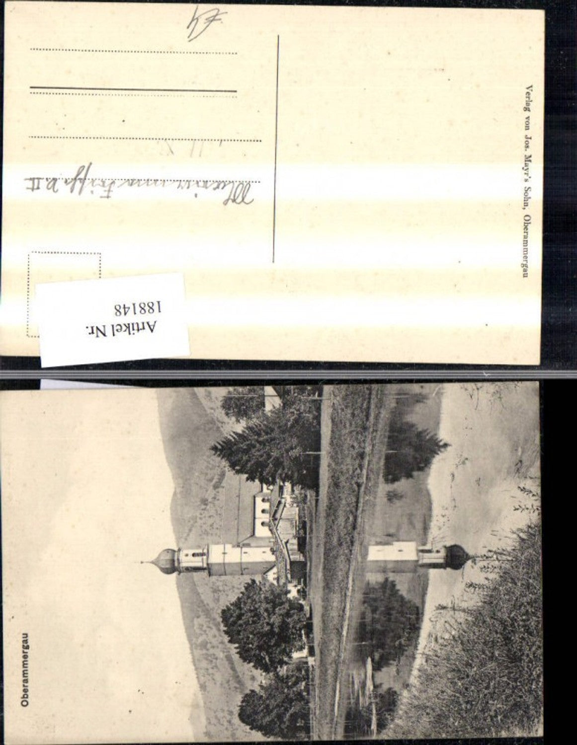188148,Oberammergau Ansicht m. Kirche