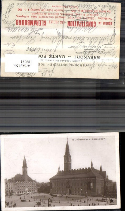 189081,Denmark Kobenhavn Copenhagen Raadhuset Town Hall