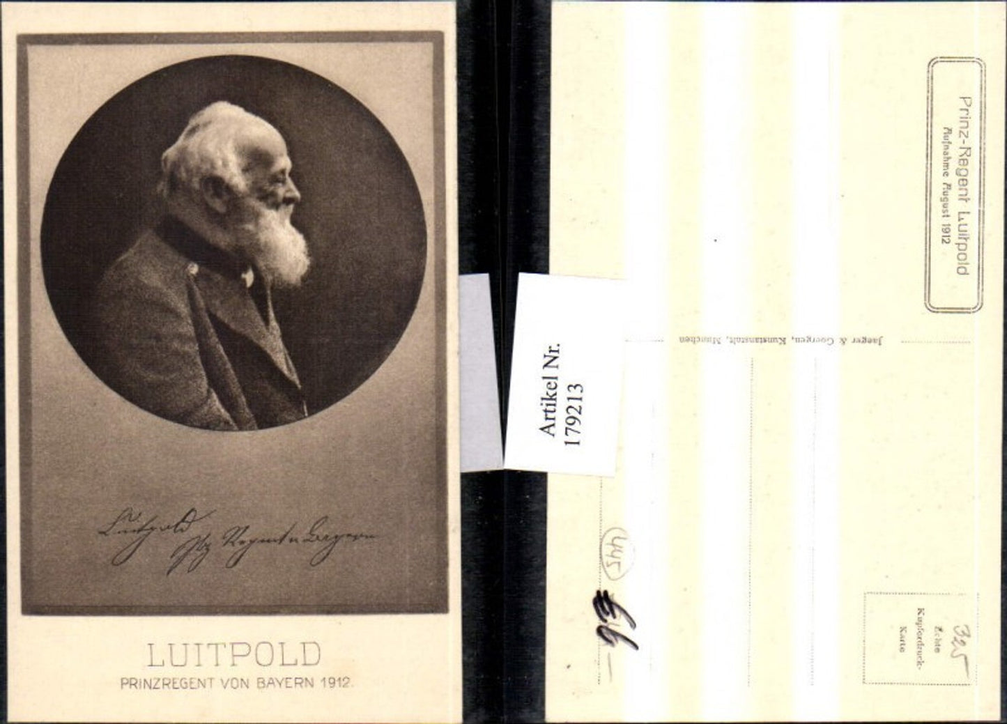 179213, Luitpold Prince Regent of Bavaria 1912 Portrait