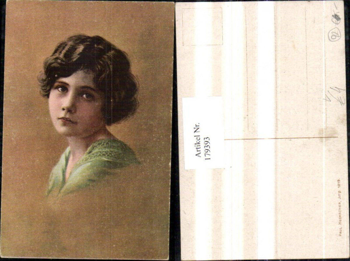 179393, Children Girl Portrait pub Paul Heckscher 1219