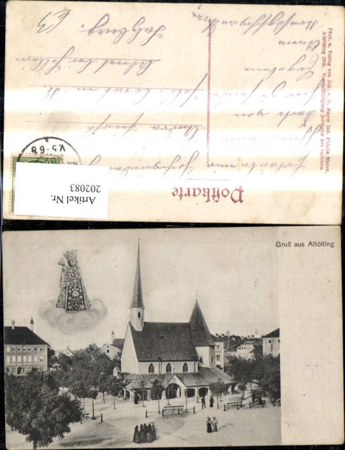 202083,Altötting Fotomontage Gnadenmutter