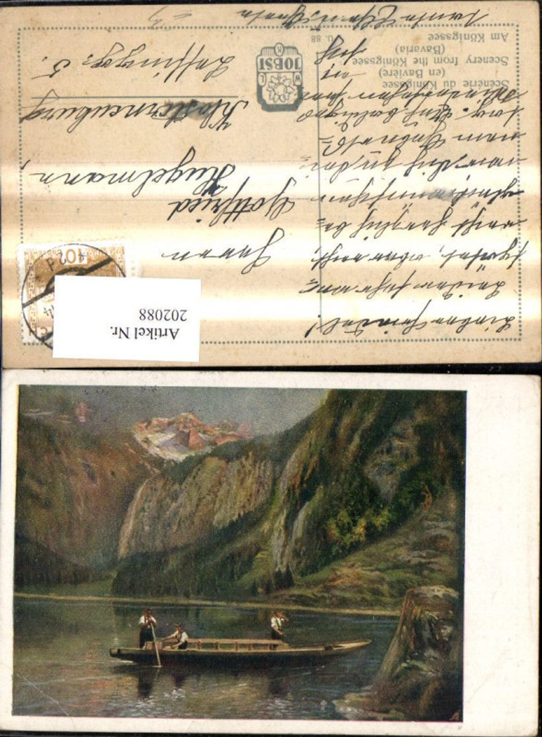 202088,Schönau Königsee Künstler Ak