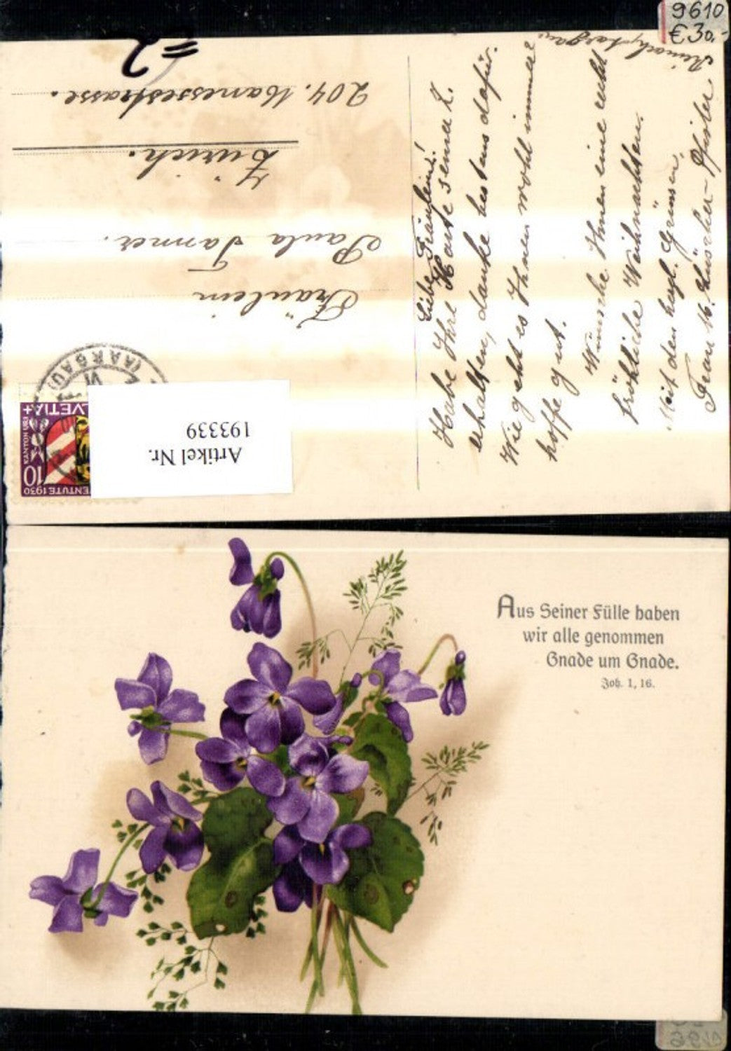 193339,Künstler Ak Blumen Spruch Text