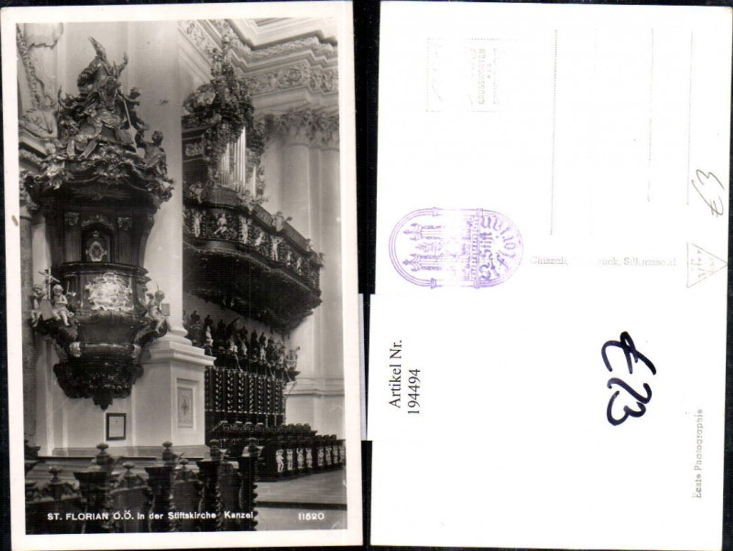 194494, St. Florian Abbey Church Interior view