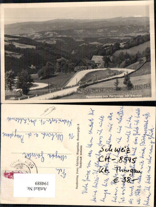 194889, Packstrasse v. Preitenegg m. Saualpe Edelschrott Pack