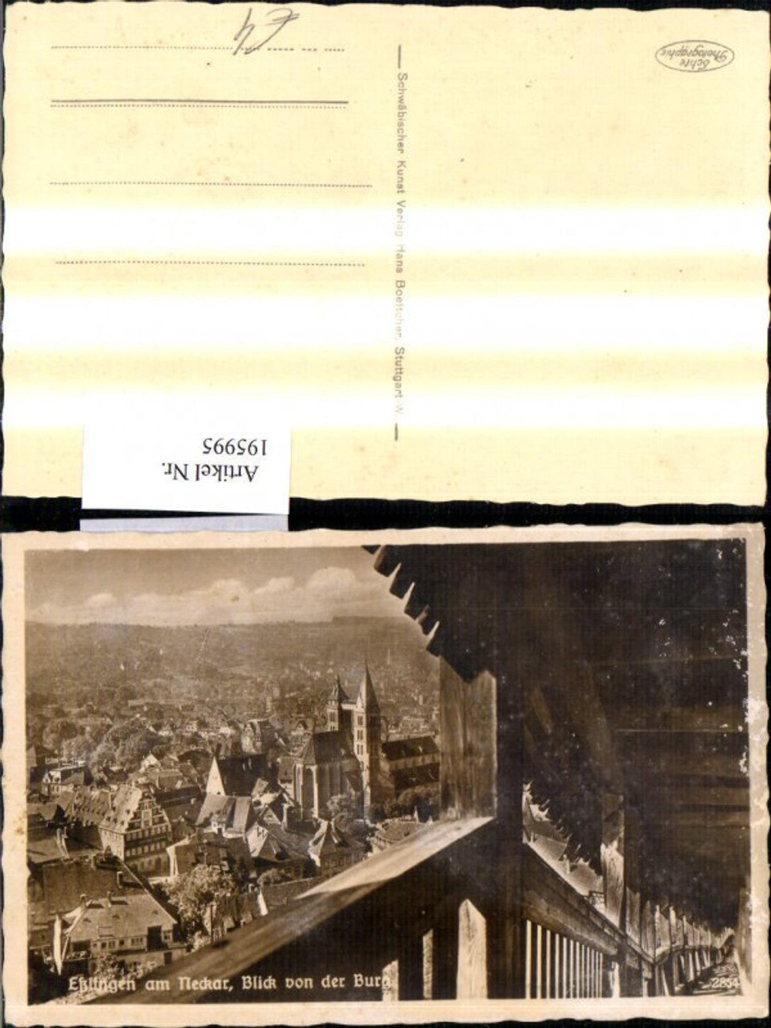 195995, Esslingen am Neckar, view of the castle