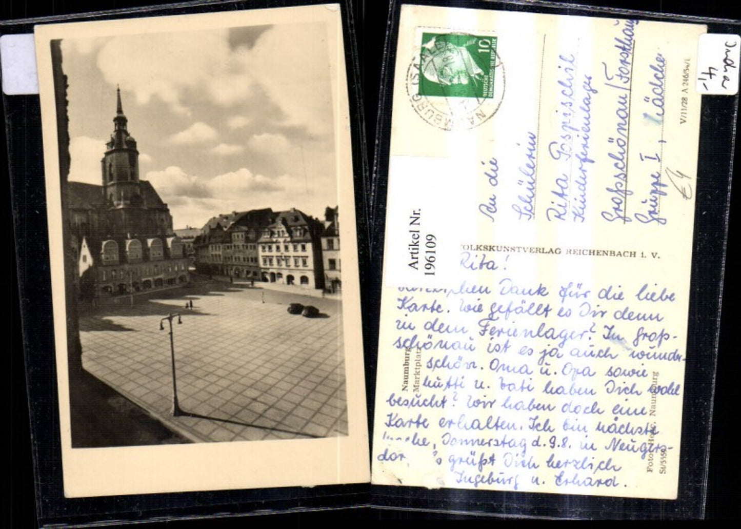196109, Naumberg an der Saale, Marktplatz Platz
