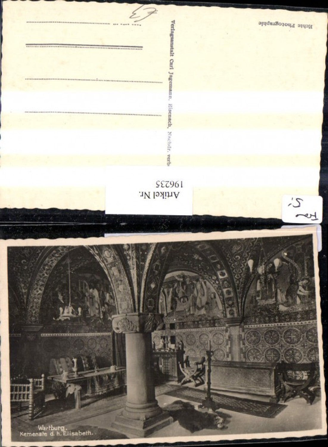 196235,Wartburg Kemenate d. h. Eilisabeth Innenansicht