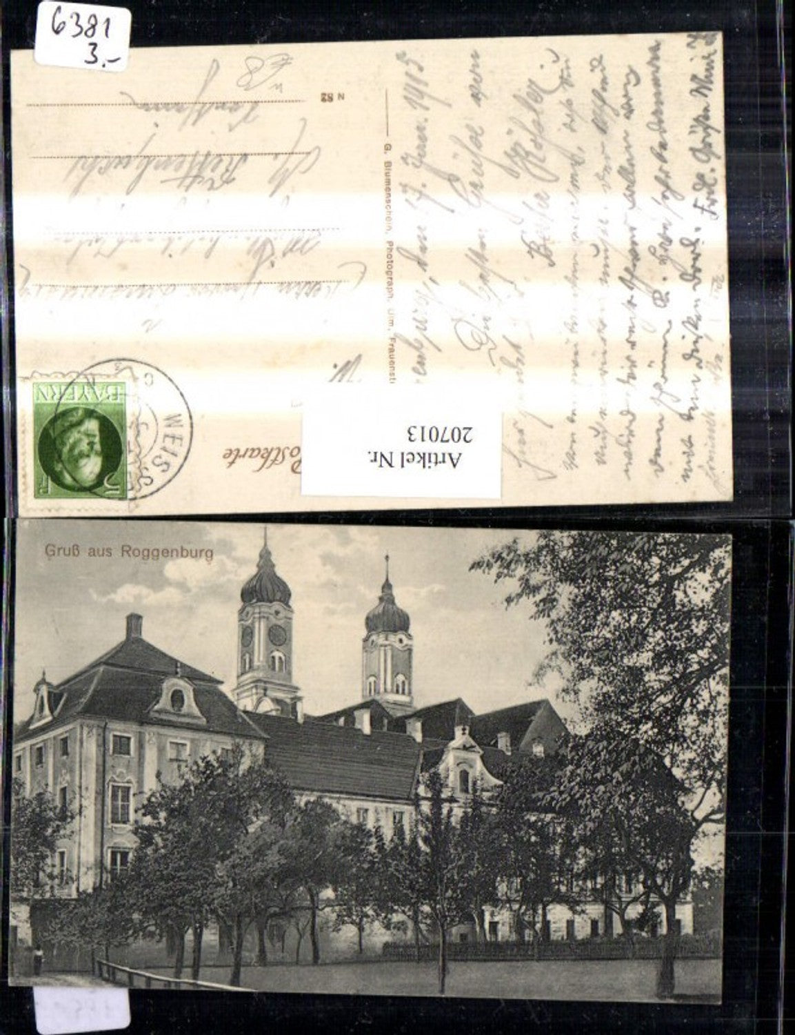 207013,Gruß aus Roggenburg Kloster Kirche
