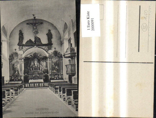 2000091, Salzburg Interior of the Capuchin Church Church Interior view