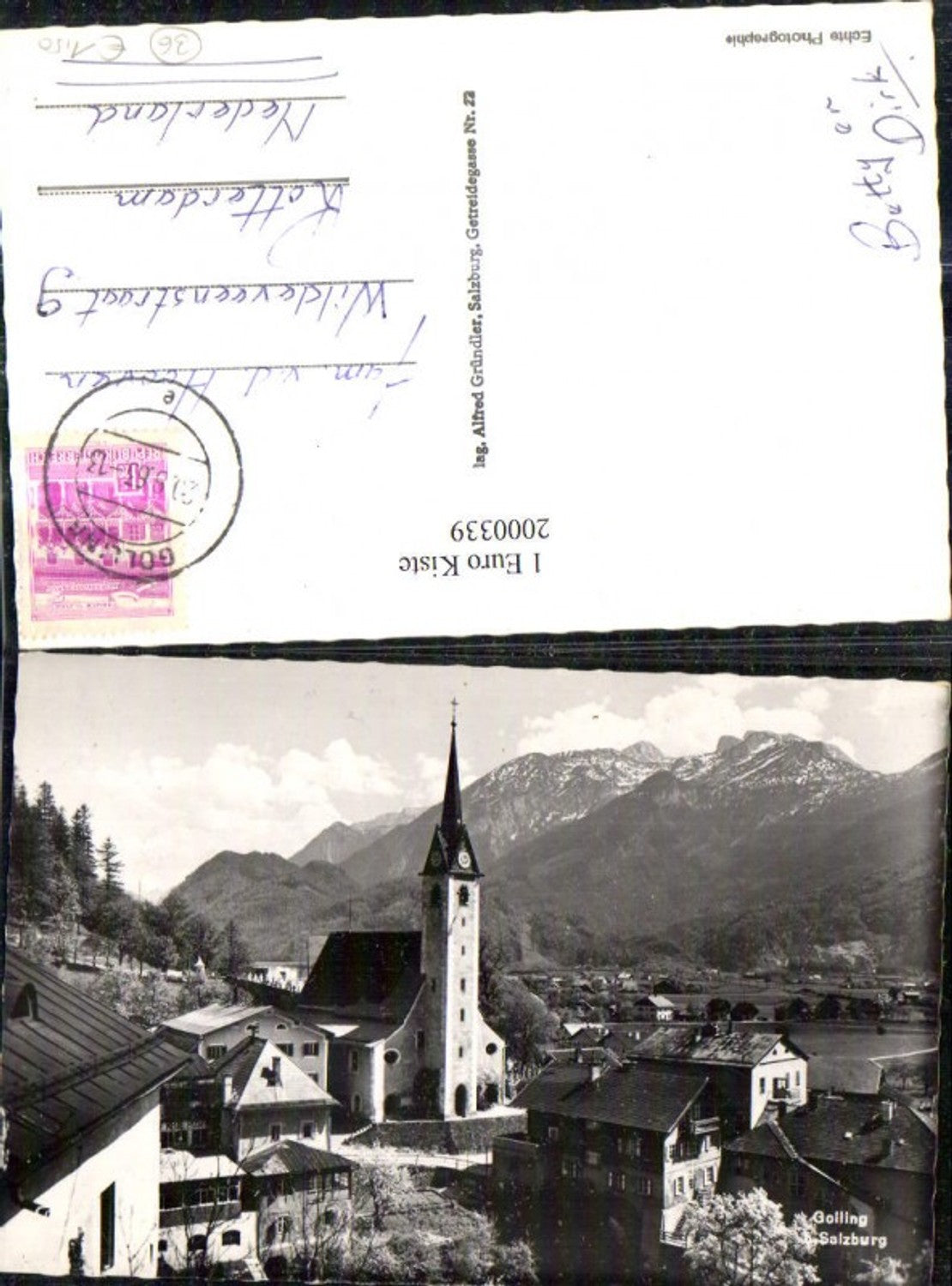 2000339, Golling Partial view of church