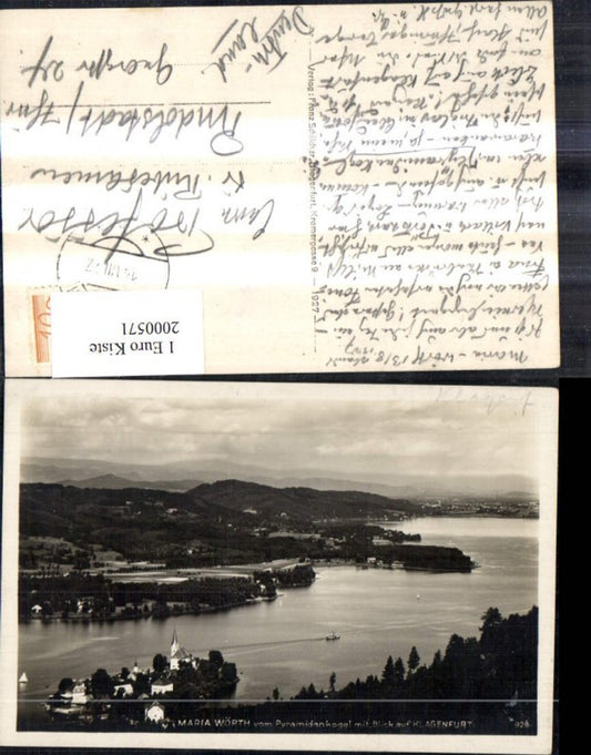 2000571, Maria Wörth v. Pyramidenkogel m. Blick a. Klagenfurt