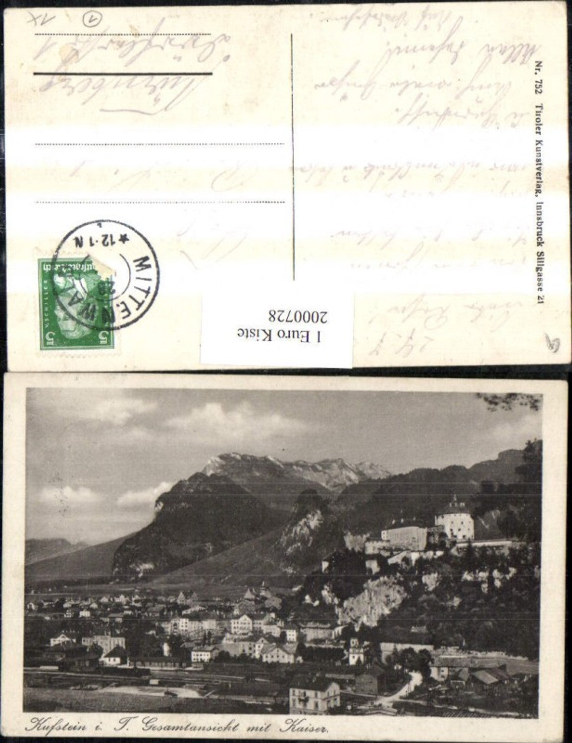 2000728, Kufstein Totale m. Kaiser