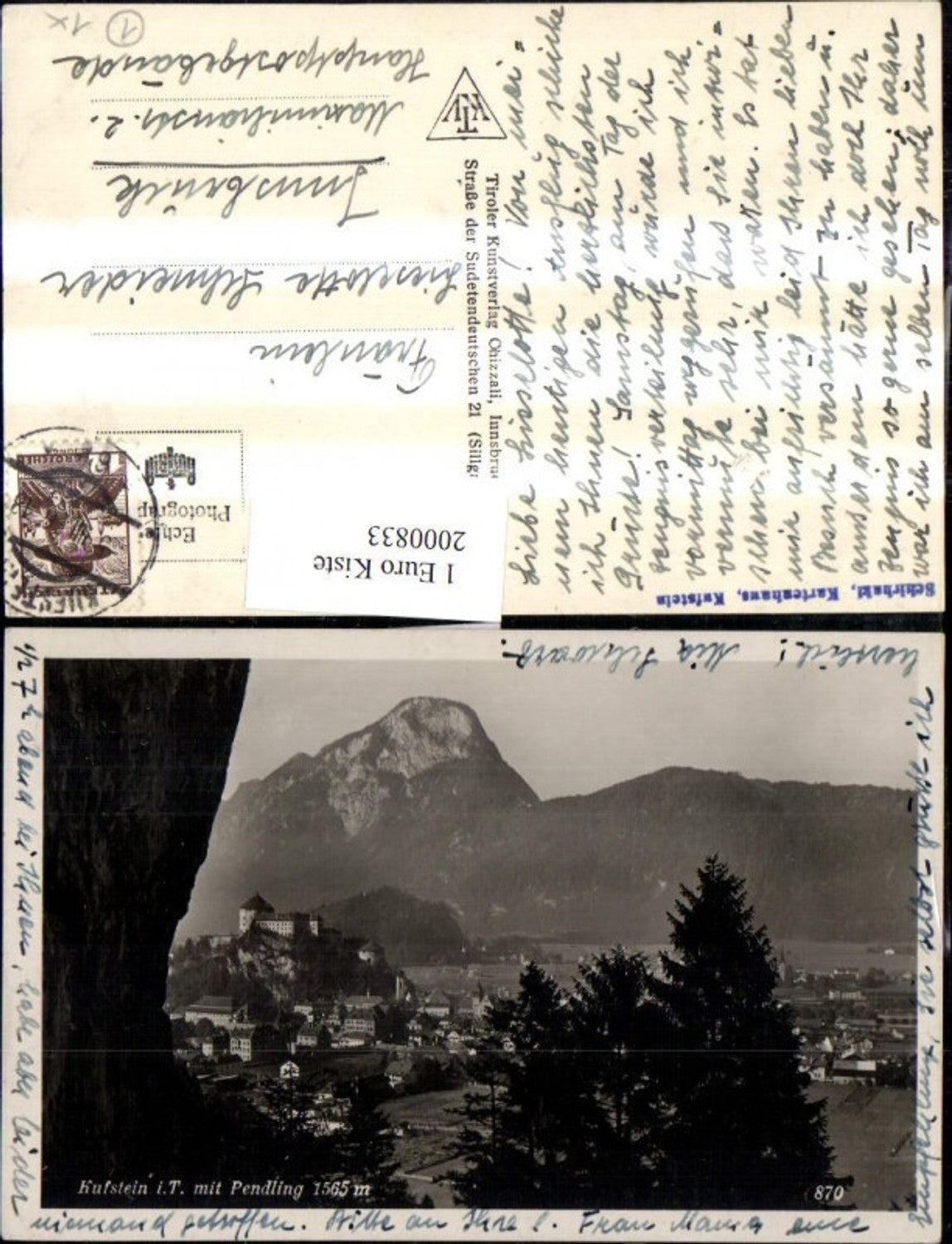 2000833,Kufstein i. Tirol Teilansicht m. Pendling