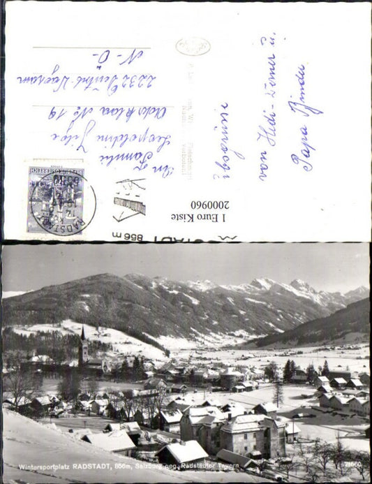 2000960, Radstadt Totale in Salzburg against Radstädter Tauern Winter picture