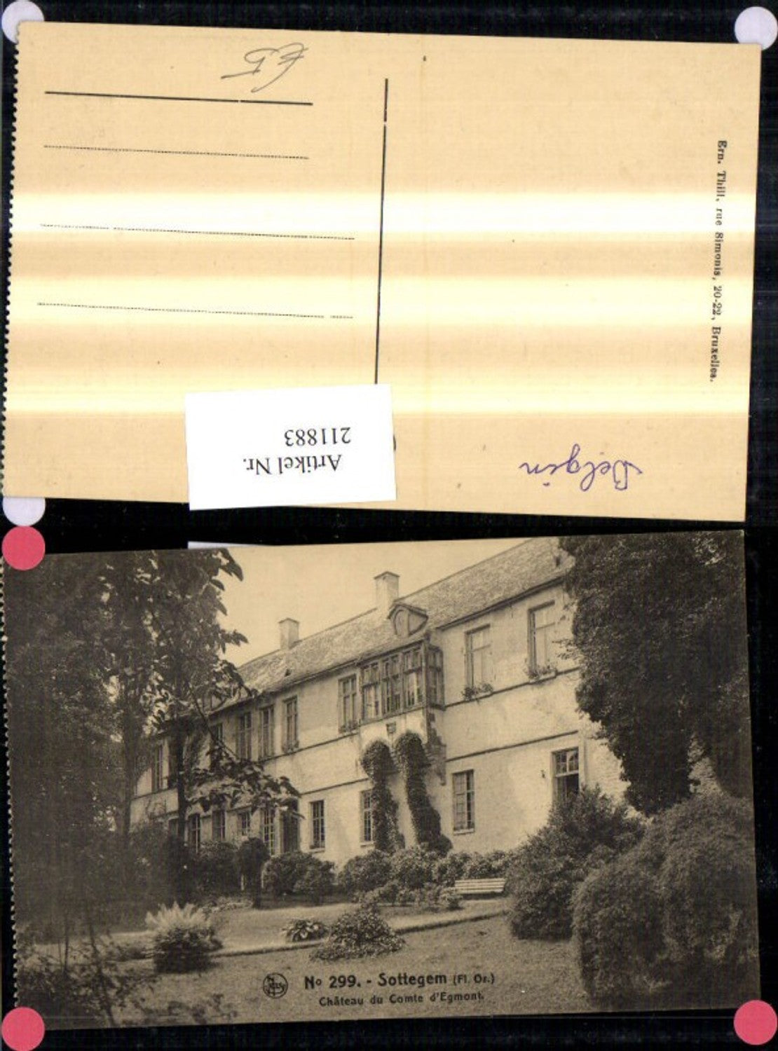 211883,Sottegem Chateau du Comte d'Egmont