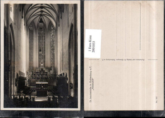 2001033, St. Jacob's Church in Rothenburg ob der Tauber "Nave" Interior view