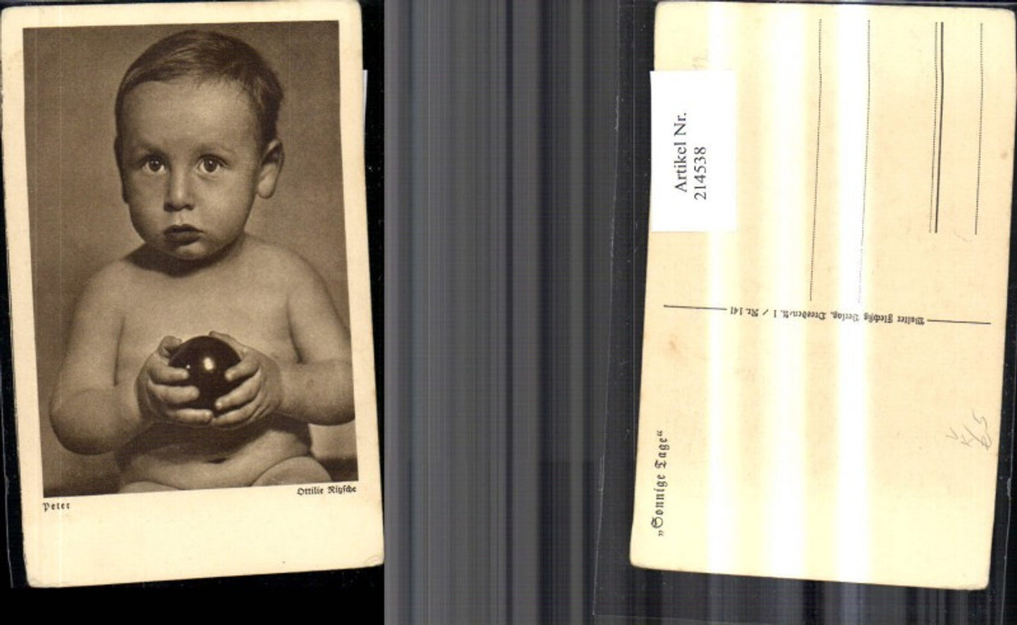 214538, Child boy Peter Ottilie Ritzsche pub Walter Flechsig