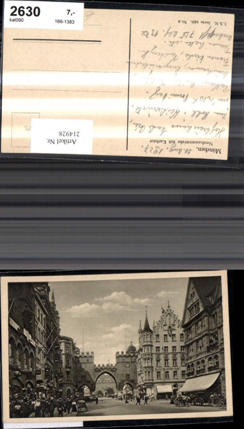 214928,München Neuhauserstrasse m. Karlstor