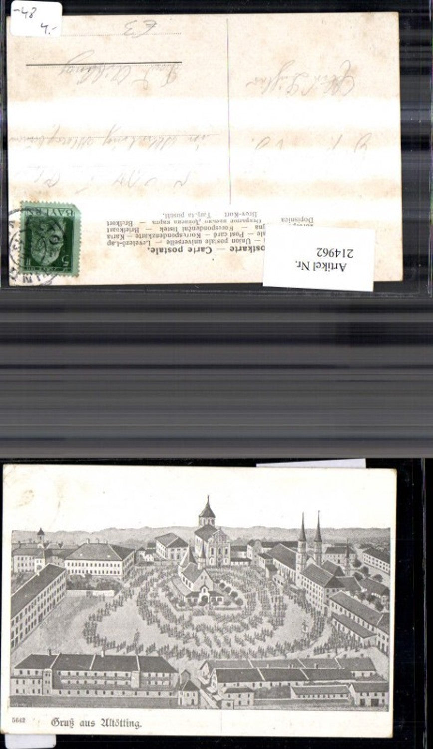214962,Künstler Ak Zeichnung Altötting