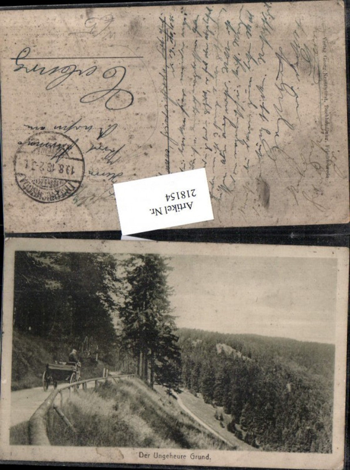 218154,Friedrichroda Der Ungeheure Grund Partie Kutsche